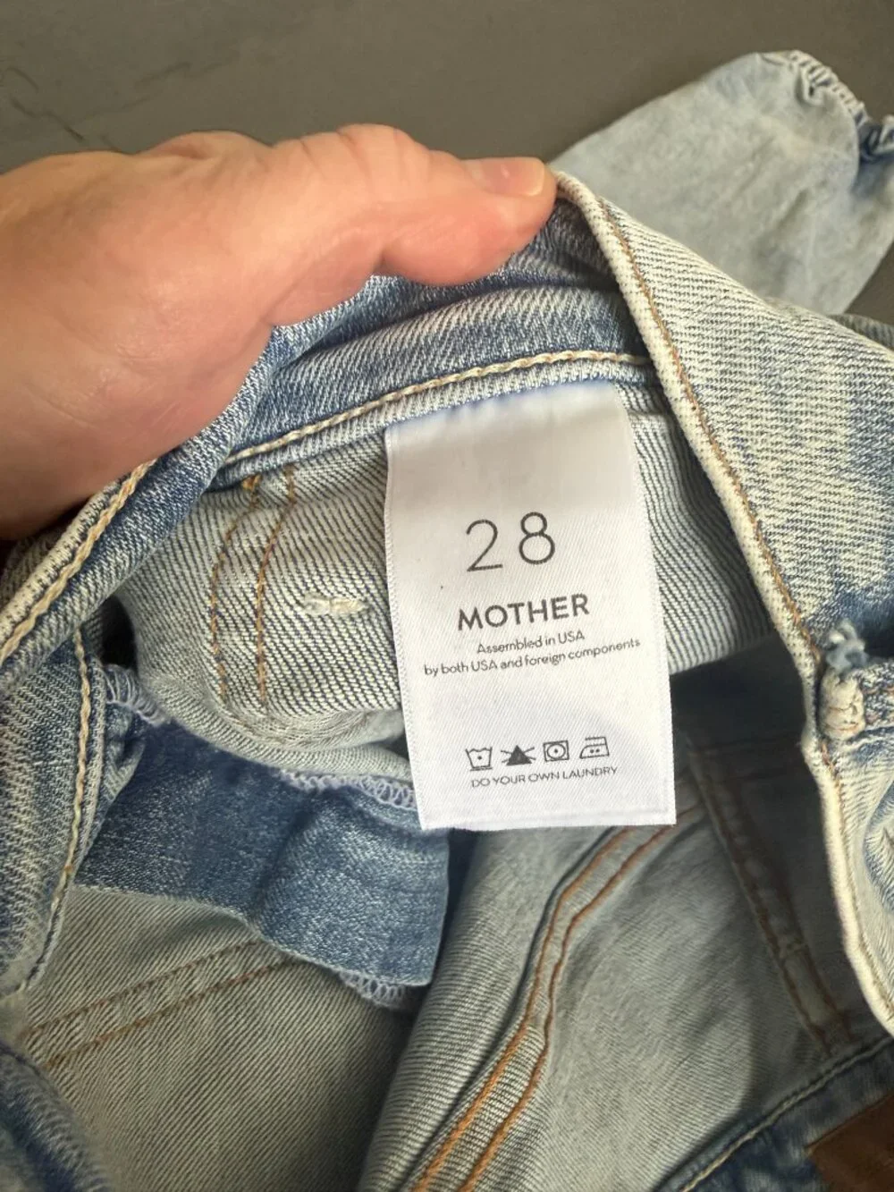 MOTHER THe Rapper Patch  - Springy Ankle Wash- Size 28 - Picture 6 of 12